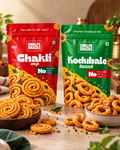 Swalpa Snacks Chakli and Kodubale duo product photoshoot
